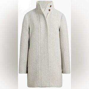 J.Crew Factory City Coat with Button Neck